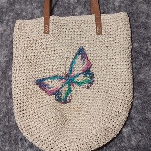 Butterfly straw bag